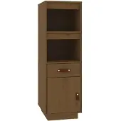 vidaXL Hoge kast 34x40x108,5 cm massief grenenhout honingbruin