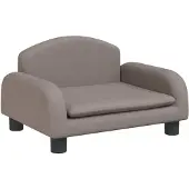 vidaXL Kinderbank 50x40x30 cm stof taupe