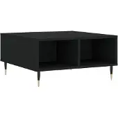 vidaXL Salontafel, zwart, 60x60x30 cm, houtvezel