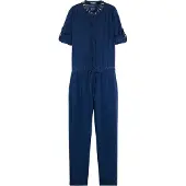 Scotch & Soda Indigo Tencel Denim Washed All In One With Beading Details | Maat: 38 | Jumpsuits Outlet | Dames | Blauw