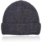 LGT JWLS Donkergrijs Beanie Muts voor Dames Medium Pasvorm