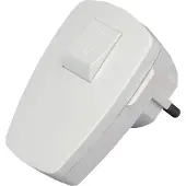 Kopp Schutzkontakt-Stecker mit Wippenschalter