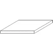 Aztek Platte weiss,15x30cm 0.75mm Dicke (2 stk)
