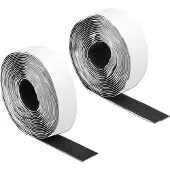 DeLOCK Klittenband haak-en-lus tape zelfklevend L 5 meter x B 25 mm zwart