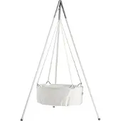 Leander Classic Vugge m. Madras - 83x50x30 cm - Wit - - OneSize - Wiegen
