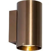 QAZQA Moderne wandlamp donkerbrons rond - Sandy