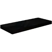 vidaXL Wandschap zwevend 60x23,5x3,8 cm MDF hoogglans zwart