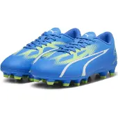 Puma Ultra Play Gras / Kunstgras Voetbalschoenen (MG) Kids Blauw Wit Felgroen