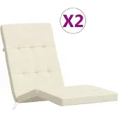 vidaXL Terrasstoelkussens 2 st oxford stof crèmekleurig