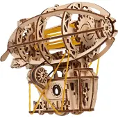 Wooden City Houten 3D Model - Steampunk Zeppelin