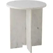 Bloomingville Jasmia Bijzettafel, Wit, Marmer