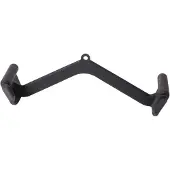 Gorilla Sports Brede roeigreep zwart rubber