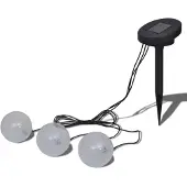 vidaXL LED-zonne-waterbollen, drijvend, met 3 lichtpunten, voor vijver of zwembad
