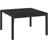vidaXL Tuintafel 60x60x35 cm staal zwart