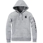 Carhartt Trui Women Clarksburg Pullover Sweatshirt Asphalt Heather Nep-S