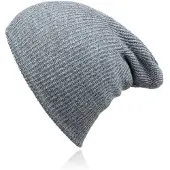 LGT JWLS Beanie Muts in Katoenblend voor Mannen - Lichtgrijs