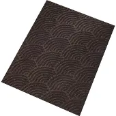 Kleen-Tex Wash & Dry "Dune Waves Dark Brown" - 45 x 75 cm