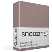 Snoozing katoen-satijn topper hoeslaken