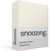 Snoozing percale katoen hoeslaken