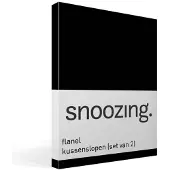 Snoozing flanel kussenslopen (set van 2)