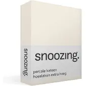 Snoozing percale katoen hoeslaken extra hoog