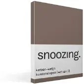 Snoozing katoen-satijn kussenslopen (set van 2)