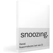 Snoozing flanel kussenslopen (set van 2)