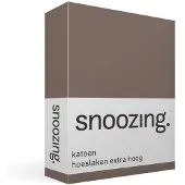 Snoozing katoen hoeslaken extra hoog