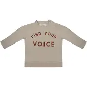 Little Indians sweater jongens katoen taupe