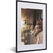 PosterMonkey Fotolijst incl. Poster - Paarden - Spreuken - Paard - Bruin - 40x60 cm - Posterlijst