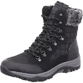 Rieker dames veterboot zwart