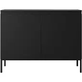 Selsey Dressoir Kate 2 deur | Design spaanplaat zwart 100x77x35 cm dressoirs | NADUVI