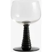 Nordal Gorm wijnglazen zwart set van 4 stuks - 9107
