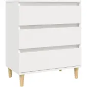 vidaXL Dressoir 60x35x70 cm bewerkt hout wit