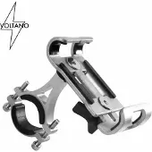 Voltano Aluminium Telefoonhouder Fiets - Grijs - Universeel - 360° Draaibaar