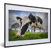 PosterMonkey Fotolijst incl. Poster - Koeien - Labels - Dieren - 40x30 cm - Posterlijst