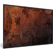 PosterMonkey Fotolijst incl. Poster - Roest - Licht - Schaduw - 60x40 cm - Posterlijst