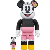 MEDICOM TOY 400% & 100% Bearbrick Set - Minnie Mouse (Lunch Box)