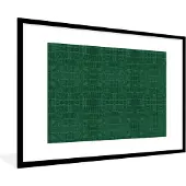 PosterMonkey Fotolijst incl. Poster - Leer - Structuur - Dierenhuid - 120x80 cm - Posterlijst