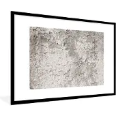PosterMonkey Fotolijst incl. Poster - Beton - Crème - Patronen - 90x60 cm - Posterlijst