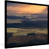 PosterMonkey Fotolijst incl. Poster - Landschap in Washington - 40x40 cm - Posterlijst