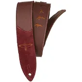 Prs Premium Leather Strap Burgundy - Gitaarband