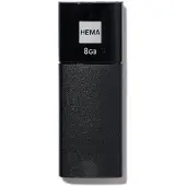 HEMA USB Stick 2.0 8GB Zwart