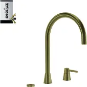 Selsiuz 3-in-1 kokend water kraan met combi extra boiler goud