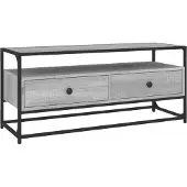 vidaXL Tv-meubel 100x35x45 cm bewerkt hout grijs sonoma eikenkleurig