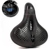 Voltano Pro Gel Fietszadel - Met Uitsparing - Zwart - Unisex