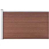 vidaXL Schutting 175x105 cm HKC bruin