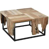 Ambiance Bijzettafel teakhout 65x65 cm - Hoogte 35 cm