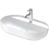Duravit Luv opzetwastafel met 1 kraangat 70x40x14cm Wit