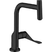 Hansgrohe Citterio - Keukenkraan met uittrekbare sproeikop, mat zwart 39861670